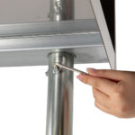 Economy 430 Grade Stainless Steel Splashback Bench, 900 x 610 x 900mm high - Image 4