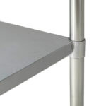 Economy 430 Grade Stainless Steel Splashback Bench, 900 x 610 x 900mm high - Image 6