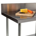 Economy 430 Grade Stainless Steel Splashback Bench, 900 x 610 x 900mm high - Image 9