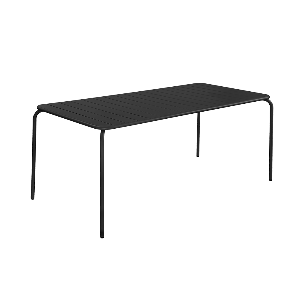 Julien-185-table-black-angled-Chairforce Julien Dining Table 185 x 85cm - Image 1