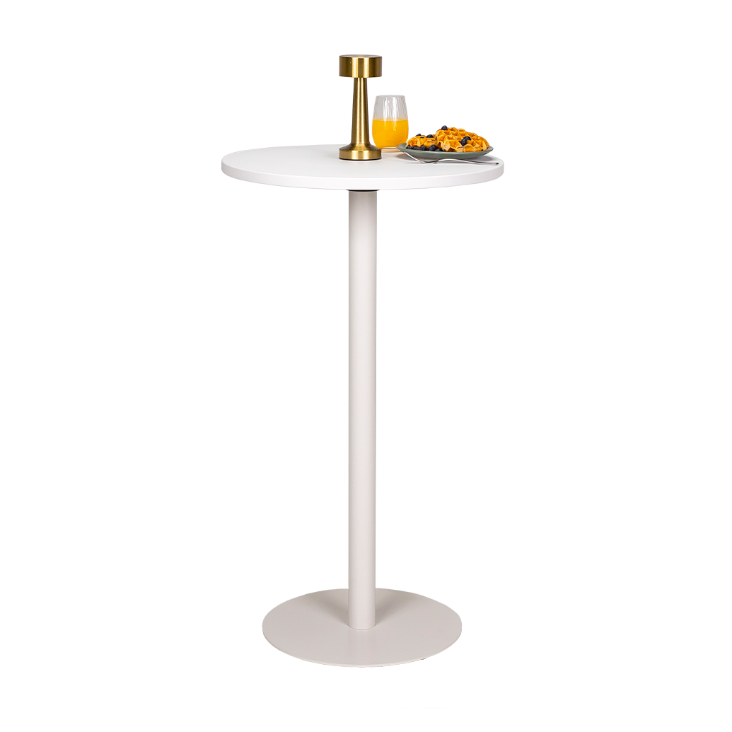 Otto-Bar-White-Front-Chairforce Otto Round Bar Table - Image 1