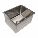 Large Inset Bowl Stainless Steel 60Lt 500 x 400mm sink